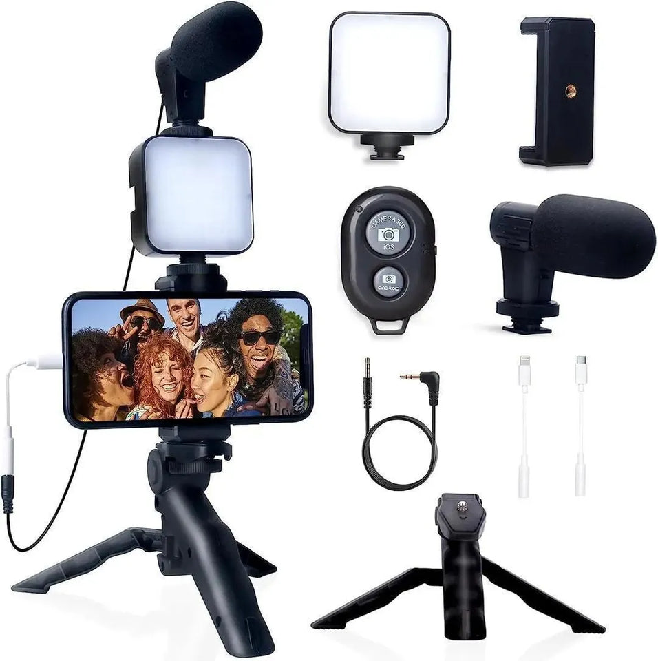 Vlogging Kit - Portable and Lightweight with 10 Watts Power