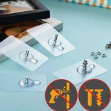 10 Pcs Metal Punch Free Screw Sticker