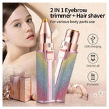 Flawless 2-in-1 Pen Hair Remover – Rechargeable Precision Trimmer for Effortless Brow Shaping
