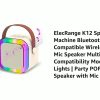 K12 Wireless Audio Microphone Bluetooth Speaker Portable Stereo Speaker Bluetooth Speaker Karaoke Speaker With Double Mic (random Color)