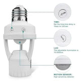 Motion Sensor Bulb Holder, 1 Pc