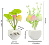 Mushroom 3D LED Light Sensor Lamp , Pack of 2