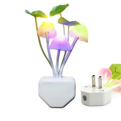 Mushroom 3D LED Light Sensor Lamp , Pack of 2