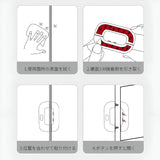 Child Safety Refrigerator Lock | Double Button | Baby Proof | White & Grey