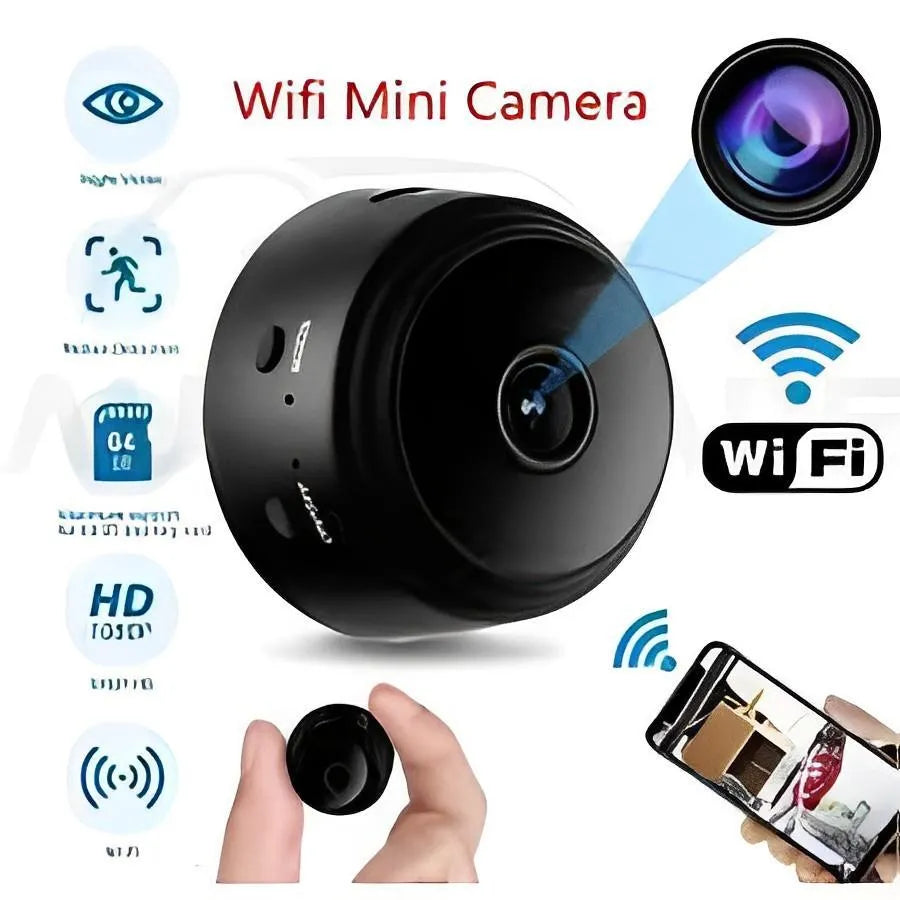 A9 Mini WiFi Camera with Night Vision – Magnetic Wireless Micro Camera with Phone App, HD Video Surveillance, Camcorder for Home Security & Remote Monitoring - Mini Indoor Security Camera