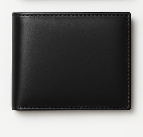 Original Cow Leather Handmade Men’s Wallet – Premium Slim Bifold Design, Available In Black, Brown & Mustard