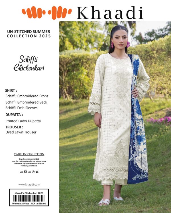 Khaadi ✨ 3 Piece Khaadi Chicken Kari Unstitched Suit New Collection For Womens