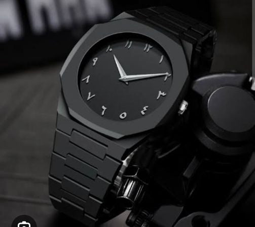 Full Black Aura Quartz Watch – Lightweight Design, , Premium Quality & Finish – Best Quality Analog Watch For Boys – Watch For Men | Full Black Color Watch – With Box