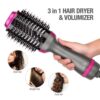 One Step 2 In 1 Hair Dryer & Brush (dryer + Styler) Brush For Fast Drying, Straightening, Curling