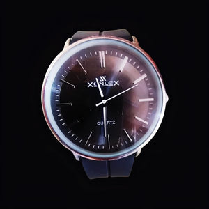 Modern Edge Black Silicone Strap Watch – Sleek, Durable, And Timeless Without Box