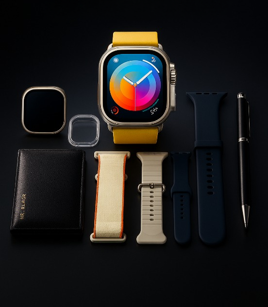 New Model S200 Smart Watch – Full Display With Original Strap, Wallet Feature & Protective Cover