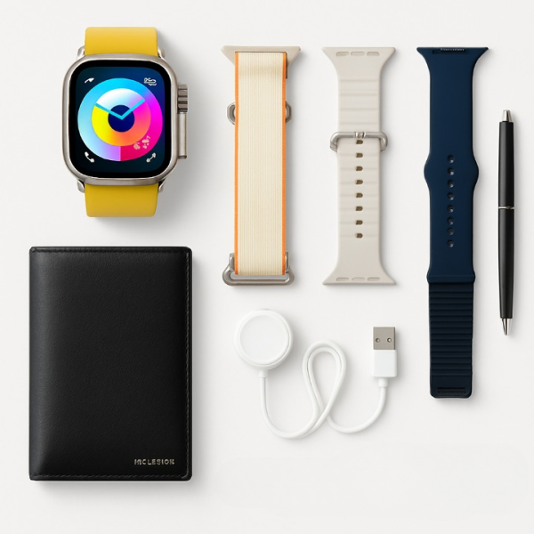 New Model S200 Smart Watch – Full Display With Original Strap, Wallet Feature & Protective Cover