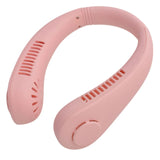 X5 Leafless Hanging Neck Fan With Adjustable Neck Band – Portable Rechargeable Neck Fan – Neck Fan For Summer (random Color)