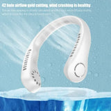 X5 Leafless Hanging Neck Fan With Adjustable Neck Band – Portable Rechargeable Neck Fan – Neck Fan For Summer (random Color)